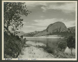 Paarl district, 1947. New Nantes Dam in the Berg River.