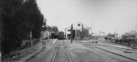 Ceres, 1895. Train at station platform looking south. (EH Short)