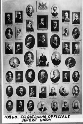 Collage of senior CGR officials.