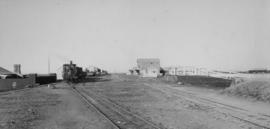 Kimberley, 1896. Beaconsfield station looking south with Cape 1st Class built 1879-80 in yard. (E...