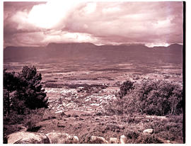 Paarl, 1949. View over town.