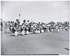 Johannesburg, 1949. Tribal dancing at Consolidated Main Reef mine.