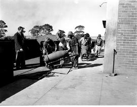 Johannesburg, 1944. Loading bombs at Lenz.