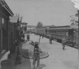 Touwsrivier, circa 1920-1923. Train in station. (Donated by Mrs AS Lynn)
