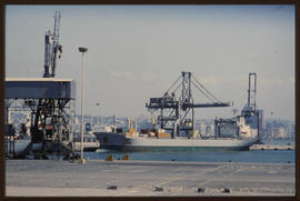 Durban, 1983. Container terminal in Durban Harbour.