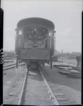 Cape Town, 1948. SAR Class S1 No 376 rear view of cab. One of 12 built by Salt River Works.