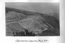 Sabie district, 1914. Reitfontein Krantz at Mile 51,75 between Malieveld and Pynbos stations. (De...