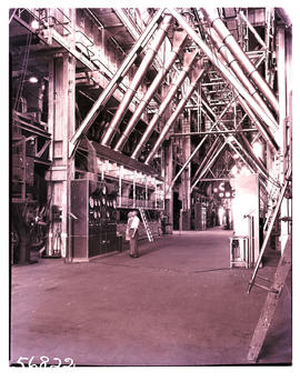 "Vereeniging, 1950. Vaal power station, boiler house."