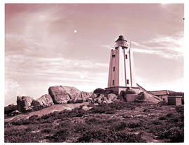 Saldanha Bay, 1977. Lighthouse at Cape Colimbrine.