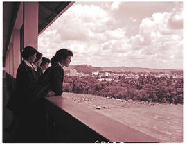 Kroonstad, 1960. School girls overlooking town.