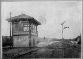 Johannesburg. Signal cabin at Langlaagte. (Collection on signalling equipment)