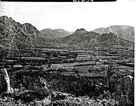Franschhoek, 1954. Valley view.