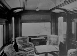 Interior of CSAR type K1 Deluxe observation car later SAR Type C-10.