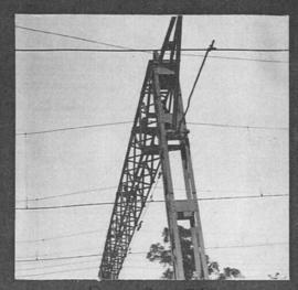Estcourt, circa 1925. Overhead gantry. (Album on Natal electrification)