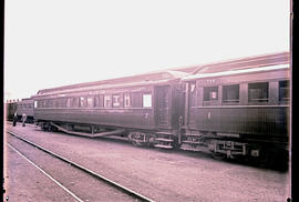 Johannesburg, 1934. SAR coaches Type D-31 No 1980 and Type C-25 No 794, both Watson 1st Srs at Br...