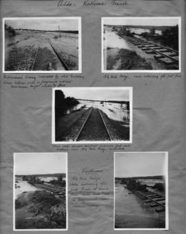Kirkwood district, January 1932. Five photographs of flood damage on the Addo - Kirkwood line. (A...