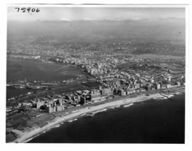 Durban, 1966. Aerial view of Point.