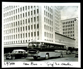 Johannesburg, 1961. SAR GUY motor coach bus No MT6900 in city. (Guy Motors founded by Sydney Slat...