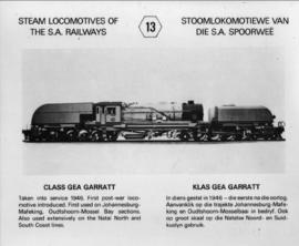SAR postcard series No 13: SAR Class GEA Garratt.
