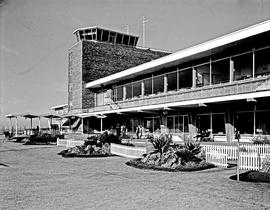 Bloemfontein, 1964. JBM Hertzog airport. Control tower. (See C6037)