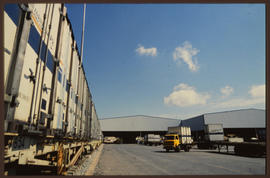 Johannesburg, 1988. Container handling at Kaserne. [Z Crafford]
