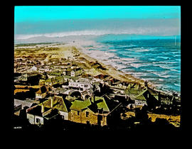 Cape Town. General view over Muizenberg and its beach.