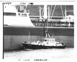 Durban, January 1971. Pilot boat in Durban Harbour.