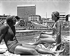 Port Elizabeth, 1972. Relaxing at the tidal pool.