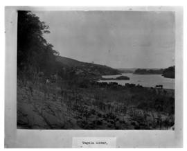 Circa 1902. Construction Durban - Mtubatuba: Tugela River. (Album on Zululand railway construction)