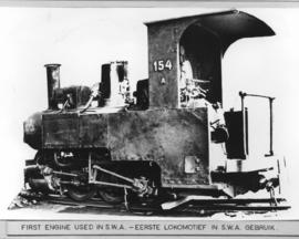 South-West Africa. DSWA NG Zwillinge No 154A, first engine used in Namibia.