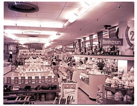 Springs, 1954. Store interior. Greatermans 26th anniversary.