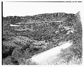 "Waterval-Boven, 1945. Approach road from Waterval-Onder."