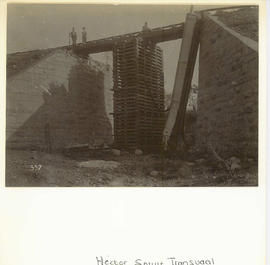 Hectorspruit, circa 1900. Railway line being supported by birdcaging after damage during the Angl...