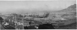 Cape Town, 17 April 1941. Largest troopship convoy to visit southern hemisphere in Table Bay Harb...