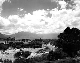 Tulbagh district, 1950. View into valley from the railway line.