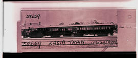 Pretoria. CSAR motor train at Irene station. Ten exNZASM 19 'Tonner' locomotives were semi-perman...