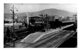 Cape Town, circa 1918. SAR Class 15B about to depart with passenger train.