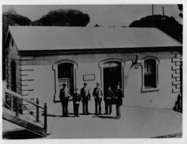 Cape Town, circa 1900. Kenilworth station post office.