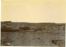 Bridge under repair during Anglo-Boer War.