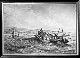 Port Elizabeth, 1853. (Reproduction of painting)