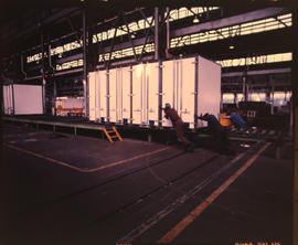Pretoria, August 1989. Construction of PX containers at Koedoespoort. [Sonja Grunbauer]