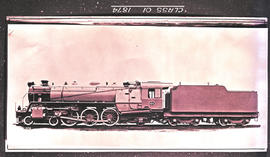 SAR Class 16DA No 874, built by Henschel & Co No's 217-21755 in 1930 with wide firebox.