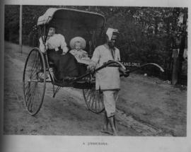
A rickshaw. (Booklet on Early Johannesburg)
