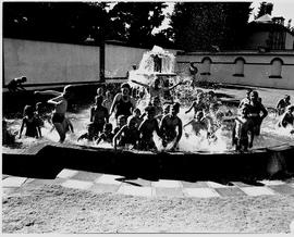 Bethlehem, 1946. Kids in fountain.