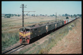 
SAR Class 6E1 Srs 3 No E1351 with container train.
