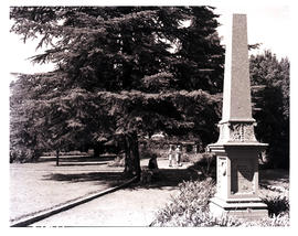 "Aliwal North, 1963. Kanna Square gardens with memorial to Captain JC Hunt."