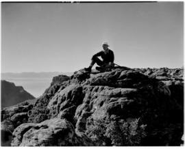 Cape Town, 21 April 1947. Prime Minister JC Smuts on top of Table Mountain.