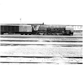 Johannesburg, March 1964. SAR Class 25 condensing locomotive.