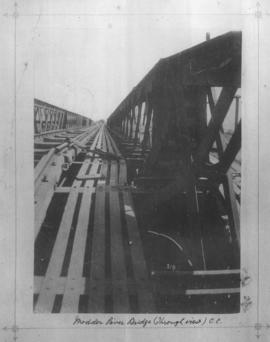 Circa 1901. Modder River bridge through view. (Collection on bridge damage in Anglo-Boer War)