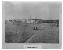 Circa 1902. Construction Durban - Mtubatuba: Hlabisa station. (Album on Zululand railway construc...